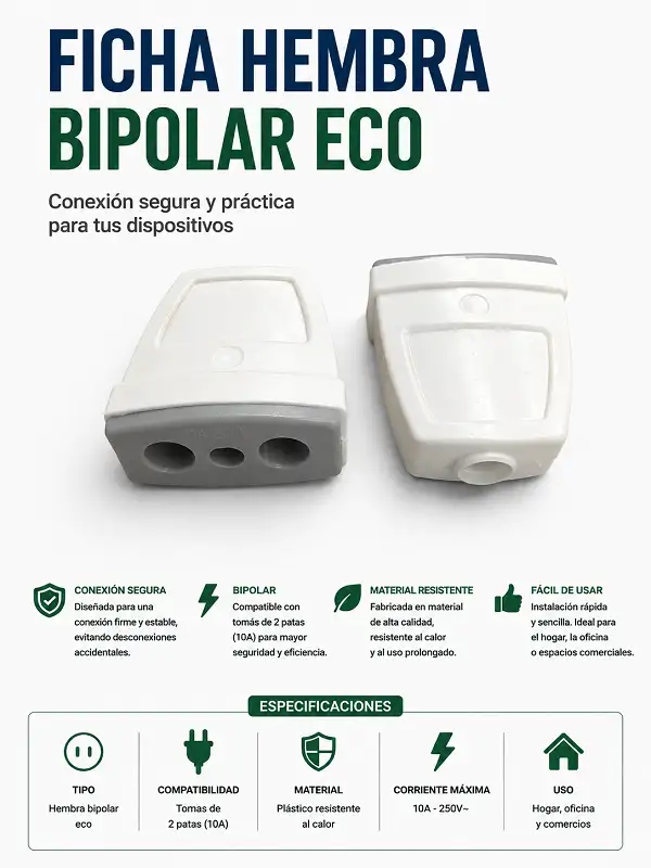 Ficha Hembra Bipolar Eco