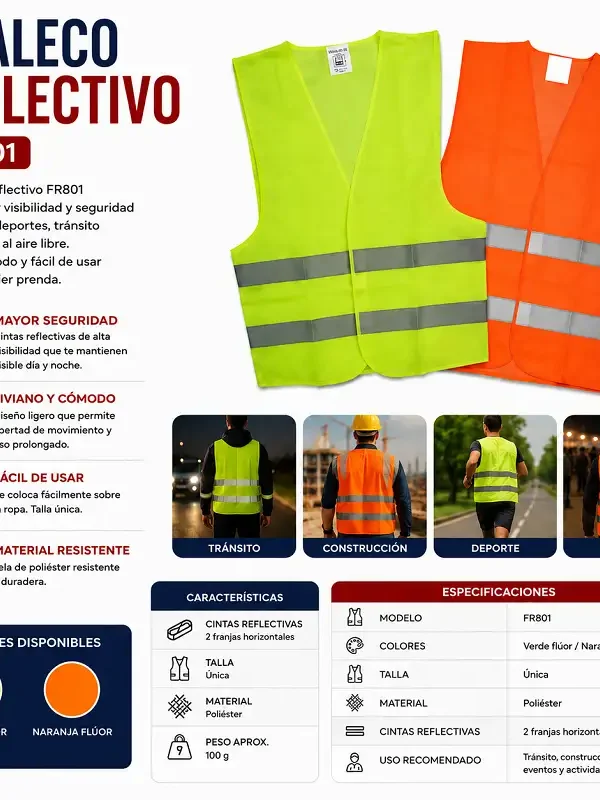 Chaleco Reflectivo FR801