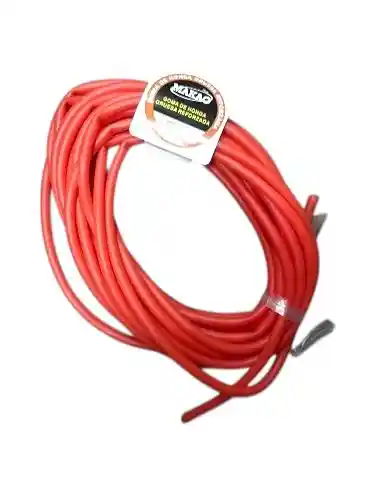 Goma de Honda Gruesa Reforzada 10mts. Roja Makao