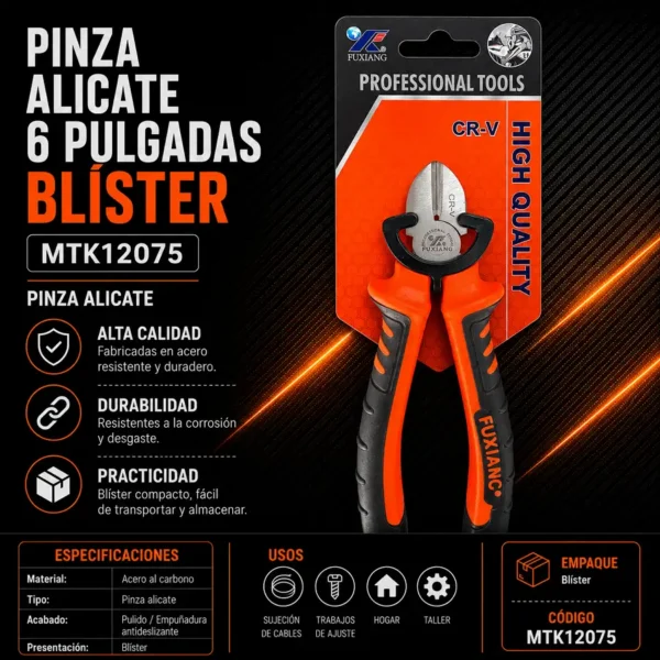 Pinza Alicate 6" MTK12075