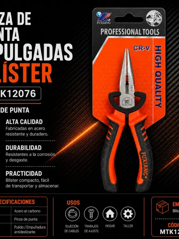Pinza de Punta 6" MTK12076