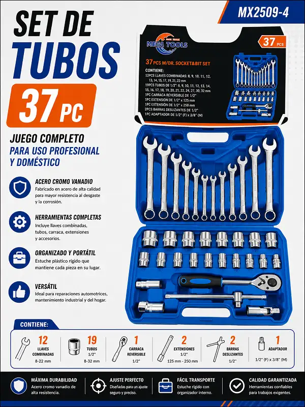 Set Tubos 37pz MX2509-4