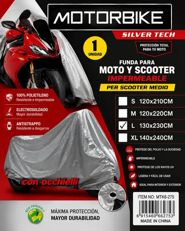 Funda P/Moto 130*230cm MTK6-275