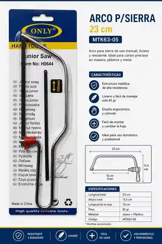 Arco P/Sierra 23cm 81gr H0644