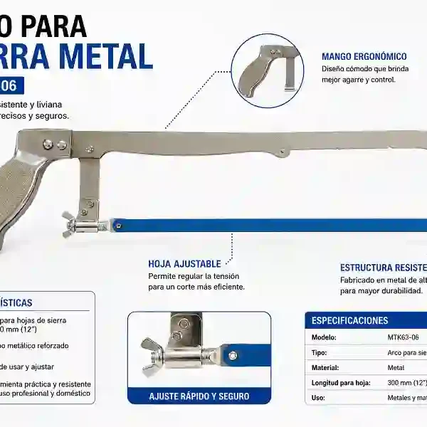 Arco P/Sierra Metal MTK63-06