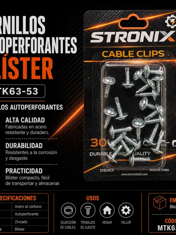 Tornillos Autoperforantes 30pz Blister MTK63-50