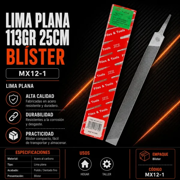 Lima Plana 113gr 25cm MX12-1