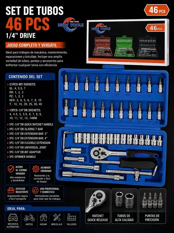 Set de Tubos 46pz 24*12cm MX2509-09