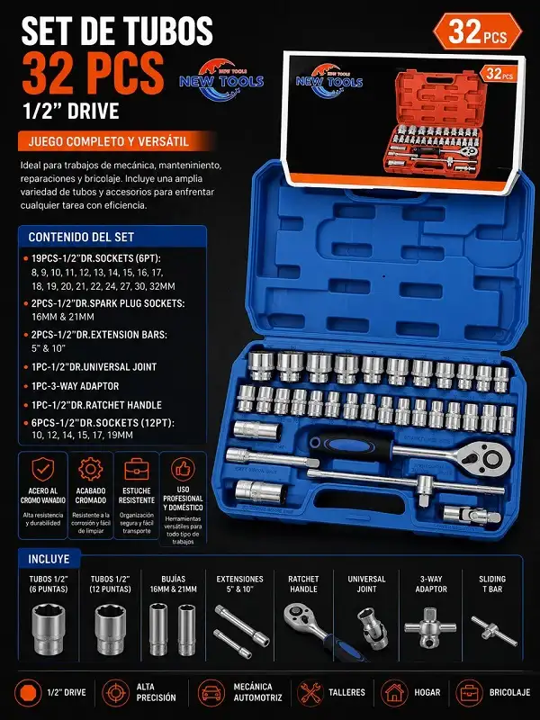 Set Tubos 32pz MX2509-12