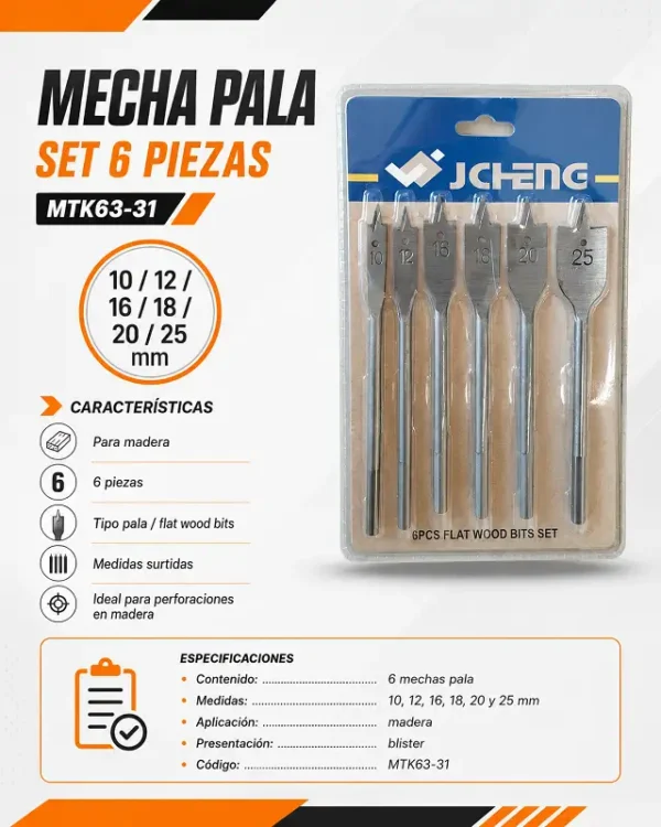 Mecha Pala 6pz MTK63-31