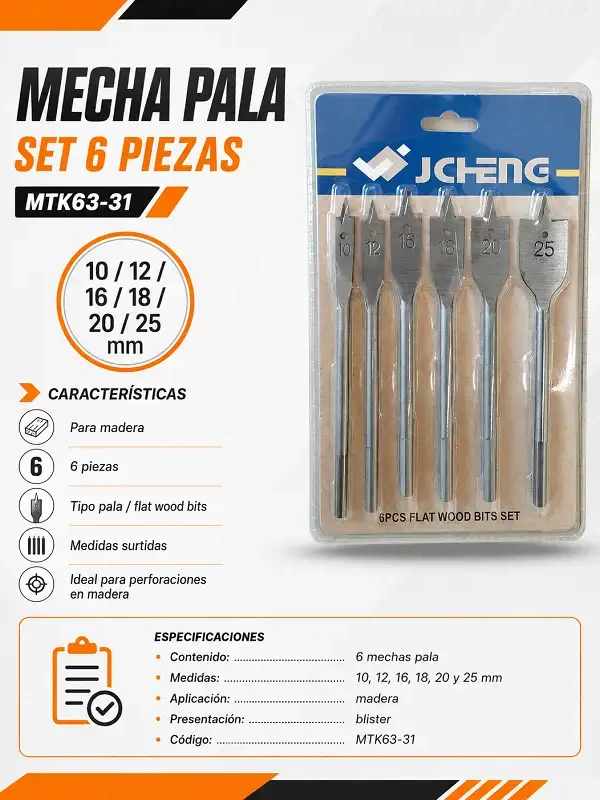 Mecha Pala 6pz MTK63-31