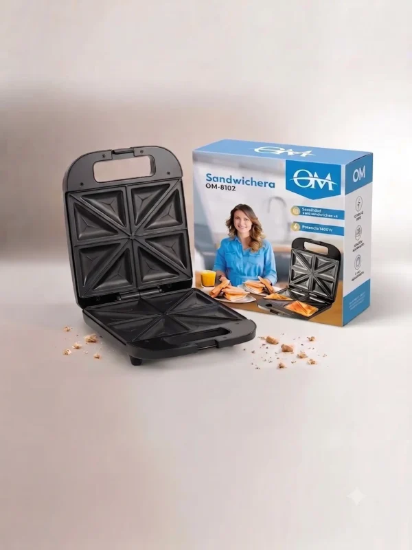 sandwichera1400om Sandwichera Eléctrica 1400W